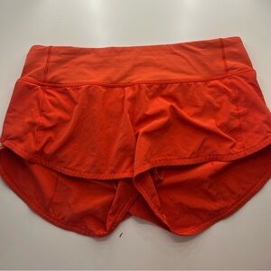 Lululemon orange shorts 2.5 inch